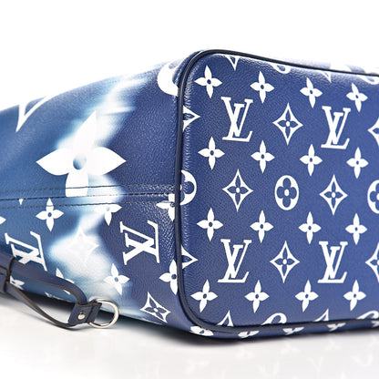 Louis Vuitton Monogram Escale Neverfull MM Blue 10 of 12