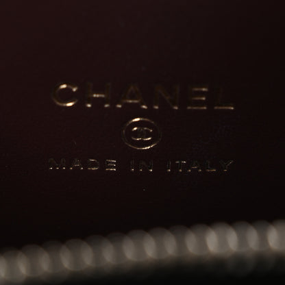 Chanel Caviar Quilted Small Vertical Coco Beauty Vanity Case With Chain Black 6 of 10