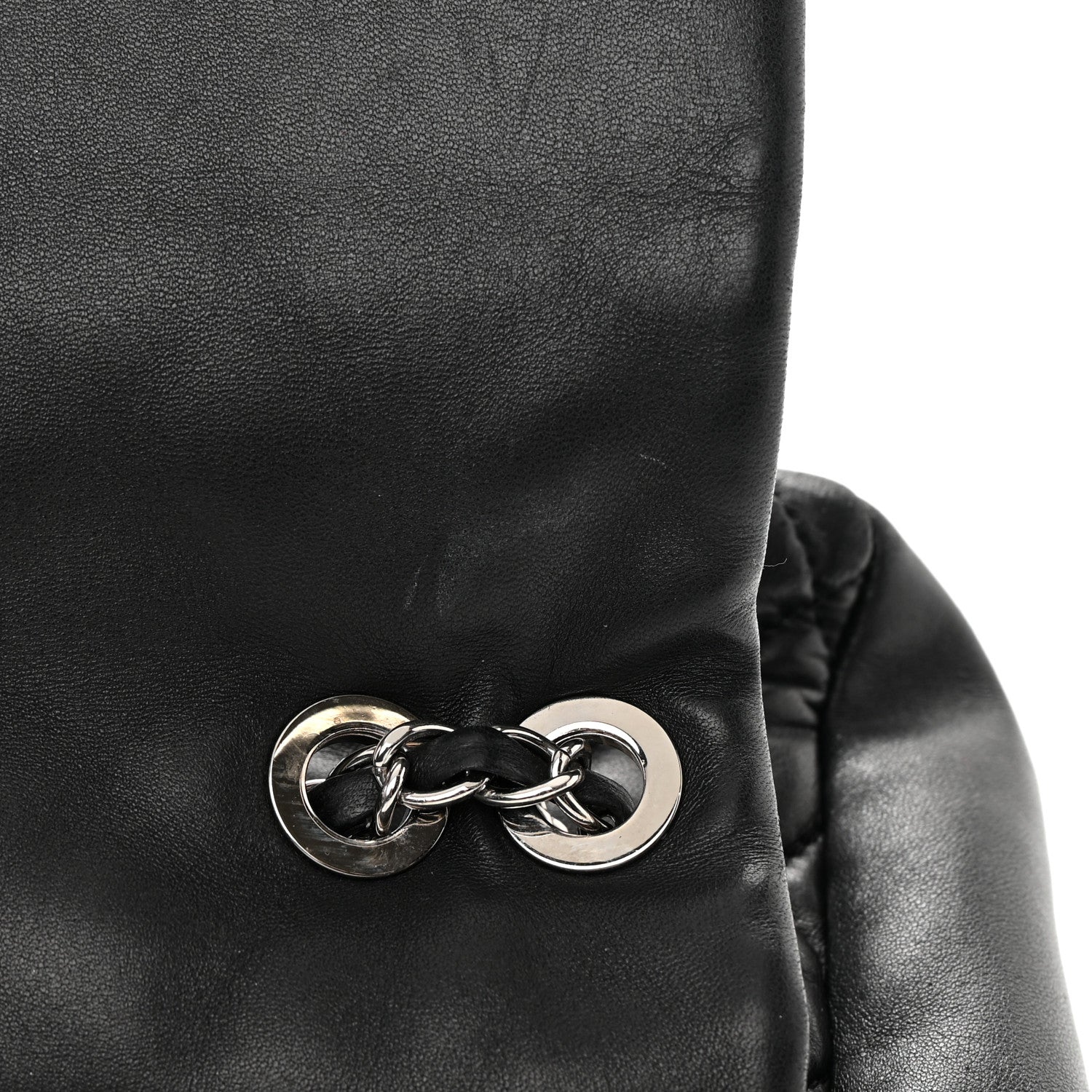 Chanel Lambskin Quilted Jumbo Coco Rain Flap Black 19 of 24