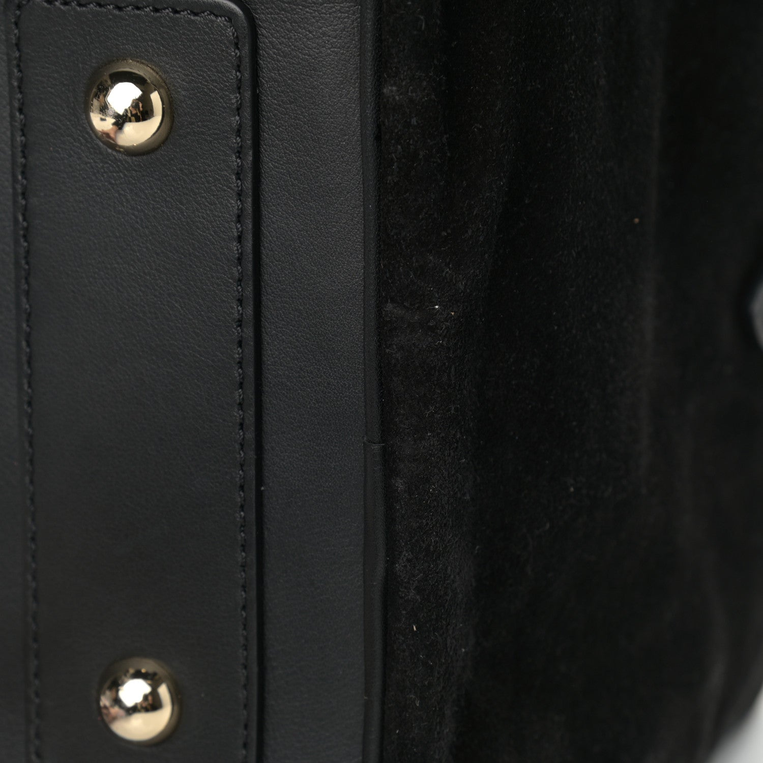 Mulberry Calfskin Suede Maisie Clipper Satchel Black 14 of 15