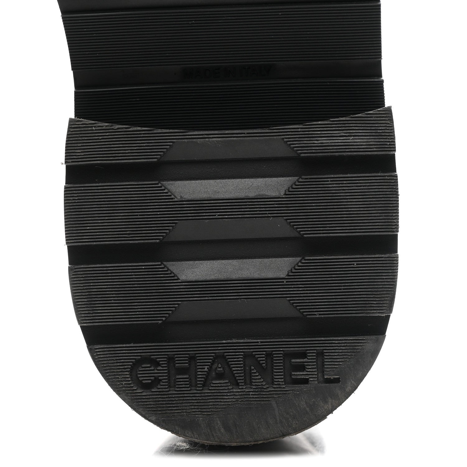Chanel Shiny Calfskin Quilted Lace Up Combat Boots 36 Black 7 of 10