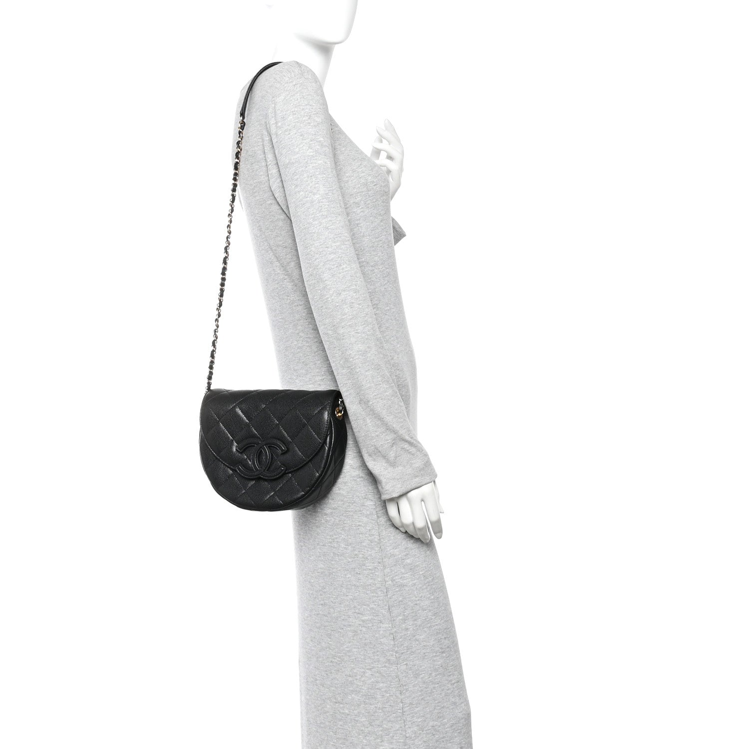 Chanel Caviar Quilted Small Messenger Flap Black 2 of 12