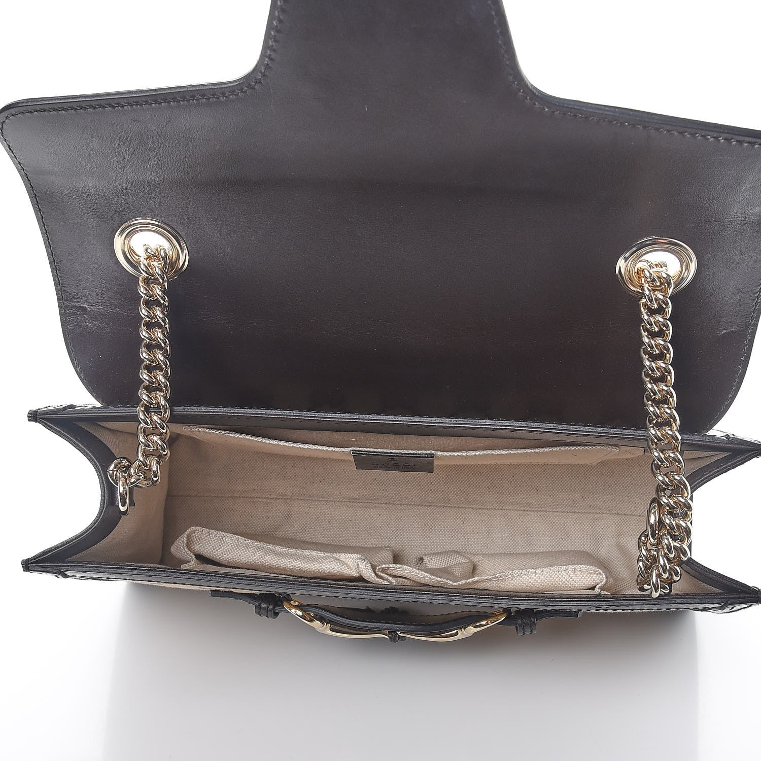 Gucci Monogram Medium Emily Chain Shoulder Bag Dark Brown 5 of 12