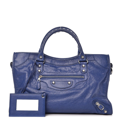 Balenciaga Agneau Giant 12 Silver Hardware City Bleut Bleu Glacier 1 of 8