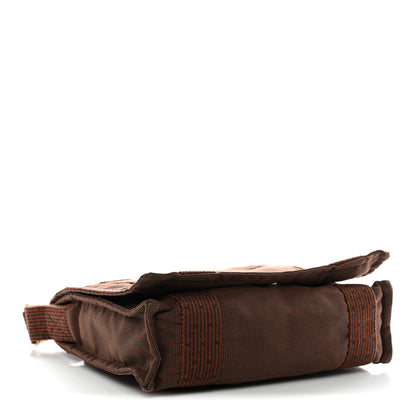 Hermes Canvas Herline Messenger Bag Brown 10 of 31