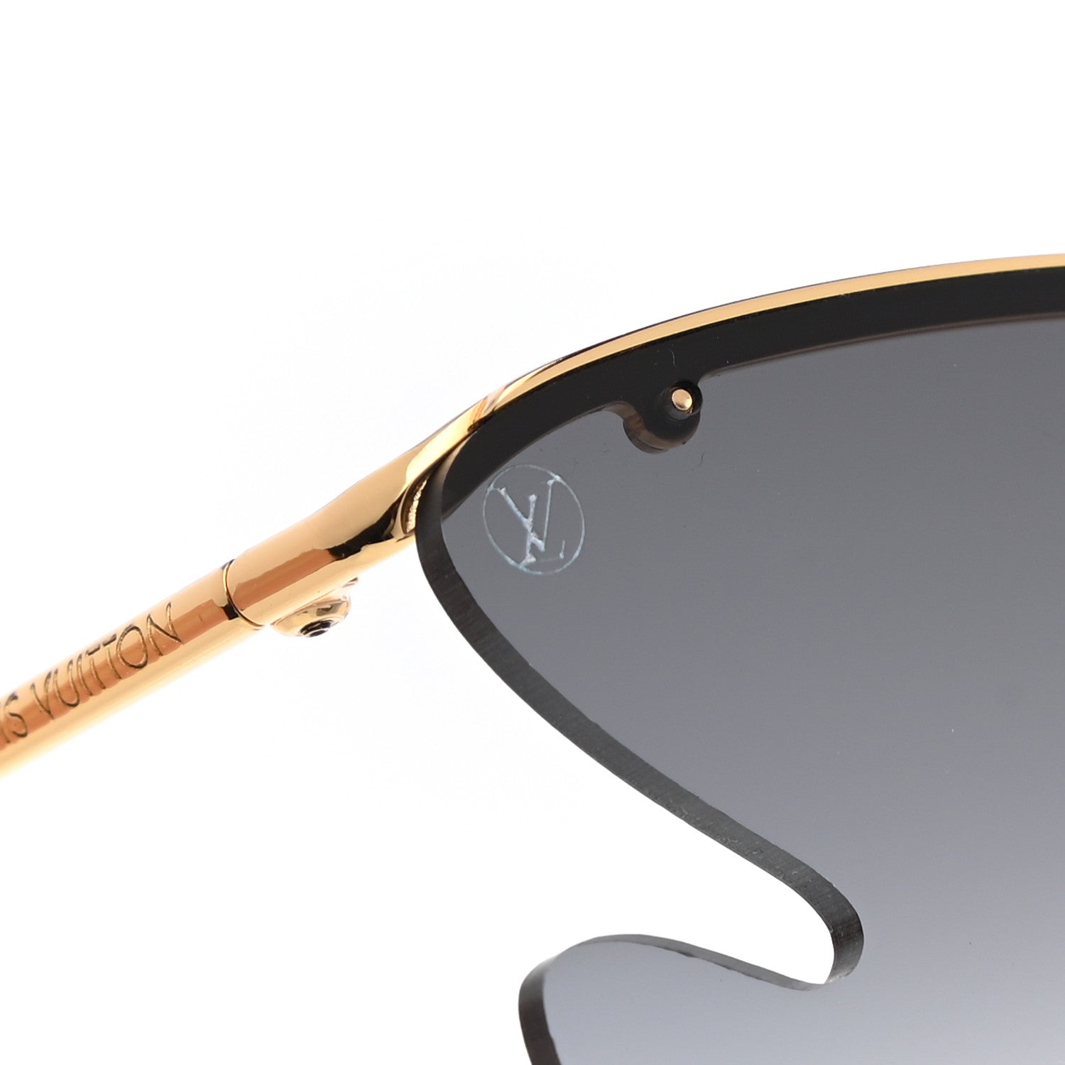Louis Vuitton Bohemian Vuittony Square Sunglasses Z1235W Silver Mirror 7 of 8