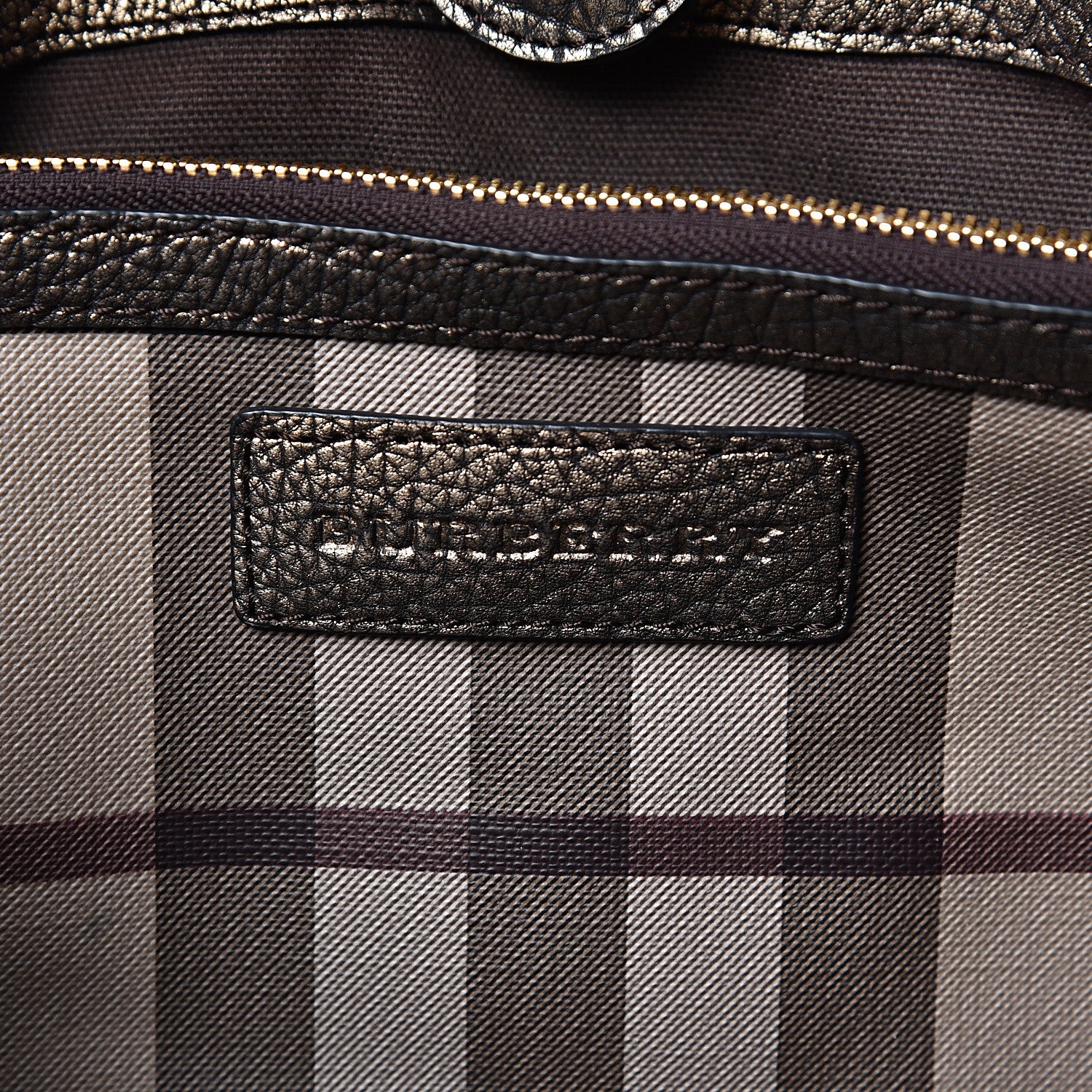 Burberry Smoked Check Small Canterbury Tote Anthracite 5 of 17