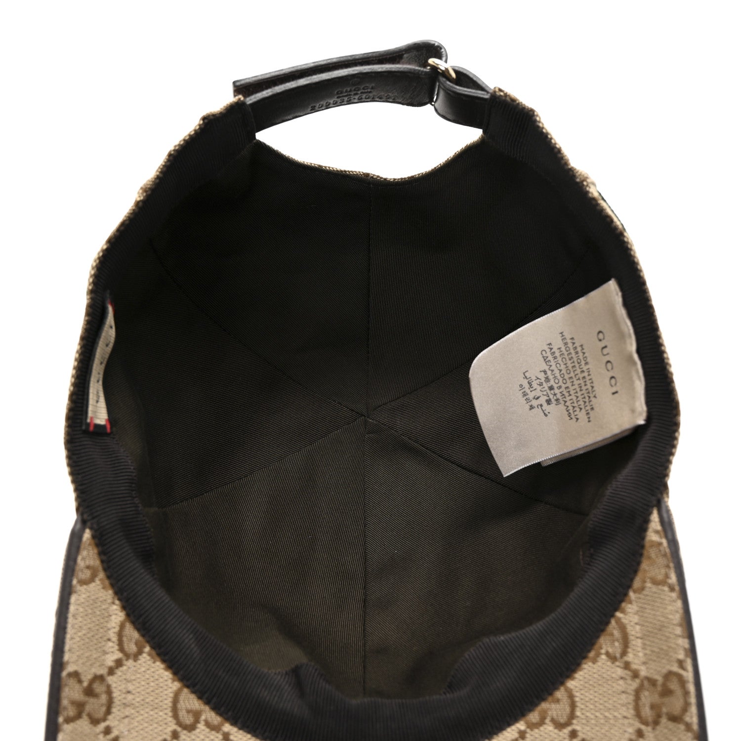 Gucci Monogram Web Baseball Hat M Beige Cocoa 7 of 8