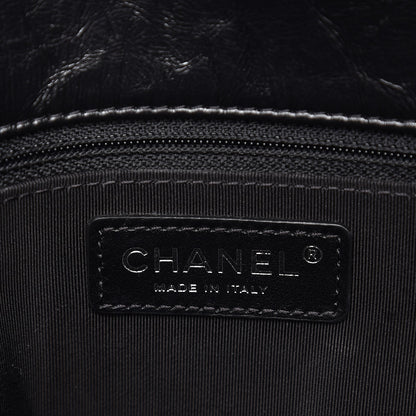 Chanel Crackled Aged Calfskin Big Bang Flap Black 6 of 8