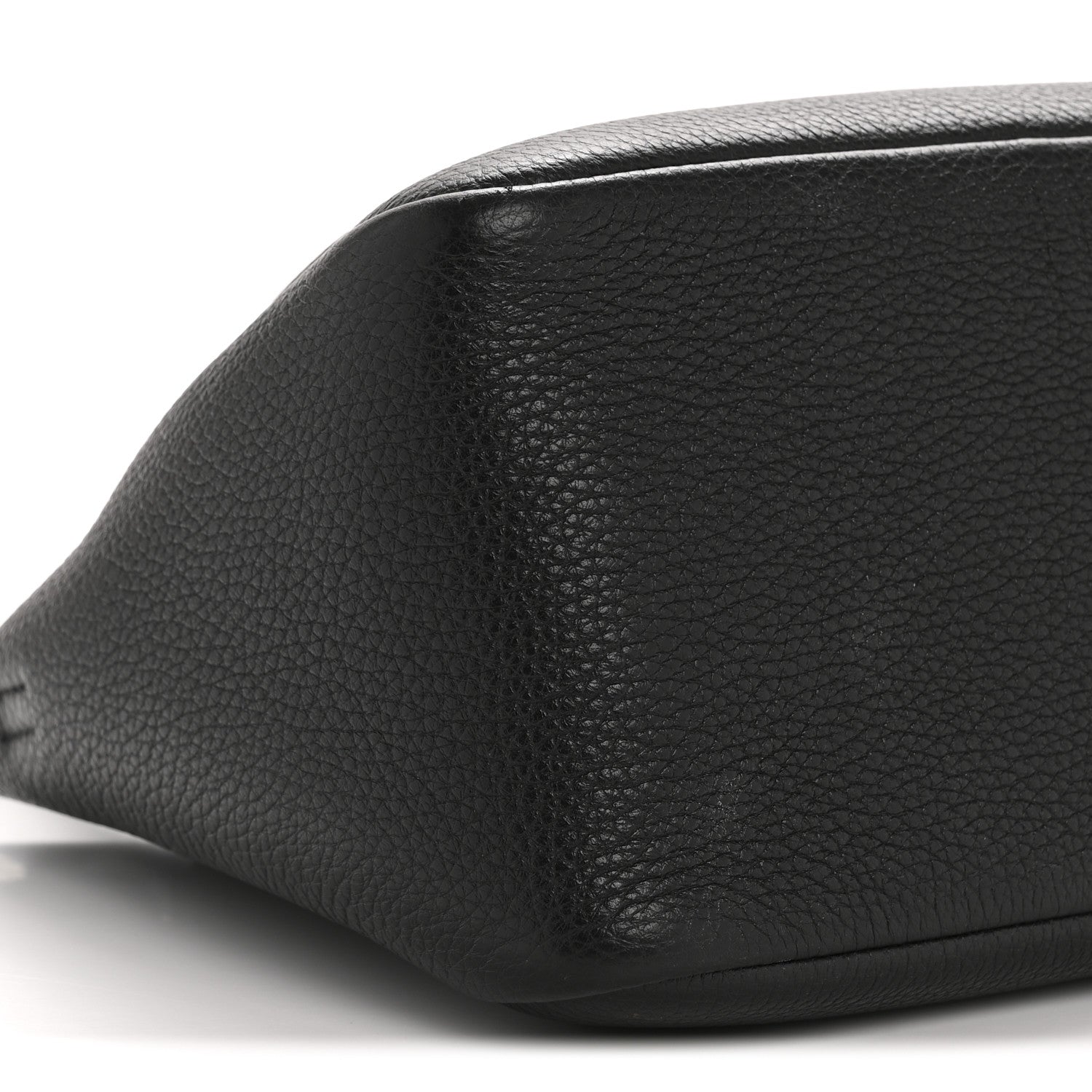Prada Vitello Daino Soft Small Zippered Top Handle Bag Black