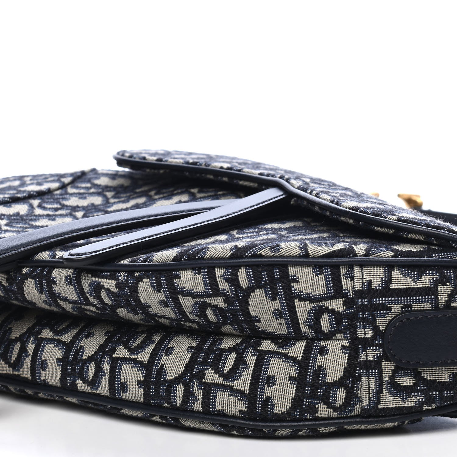 Christian Dior Oblique Saddle Bag Blue 9 of 9