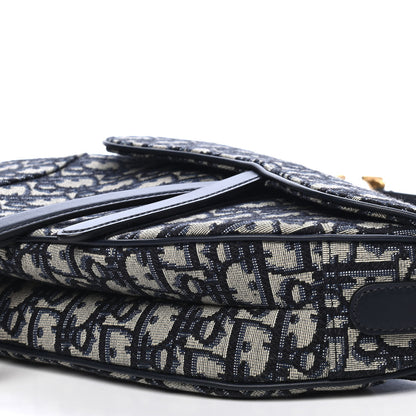 Christian Dior Oblique Saddle Bag Blue 9 of 9