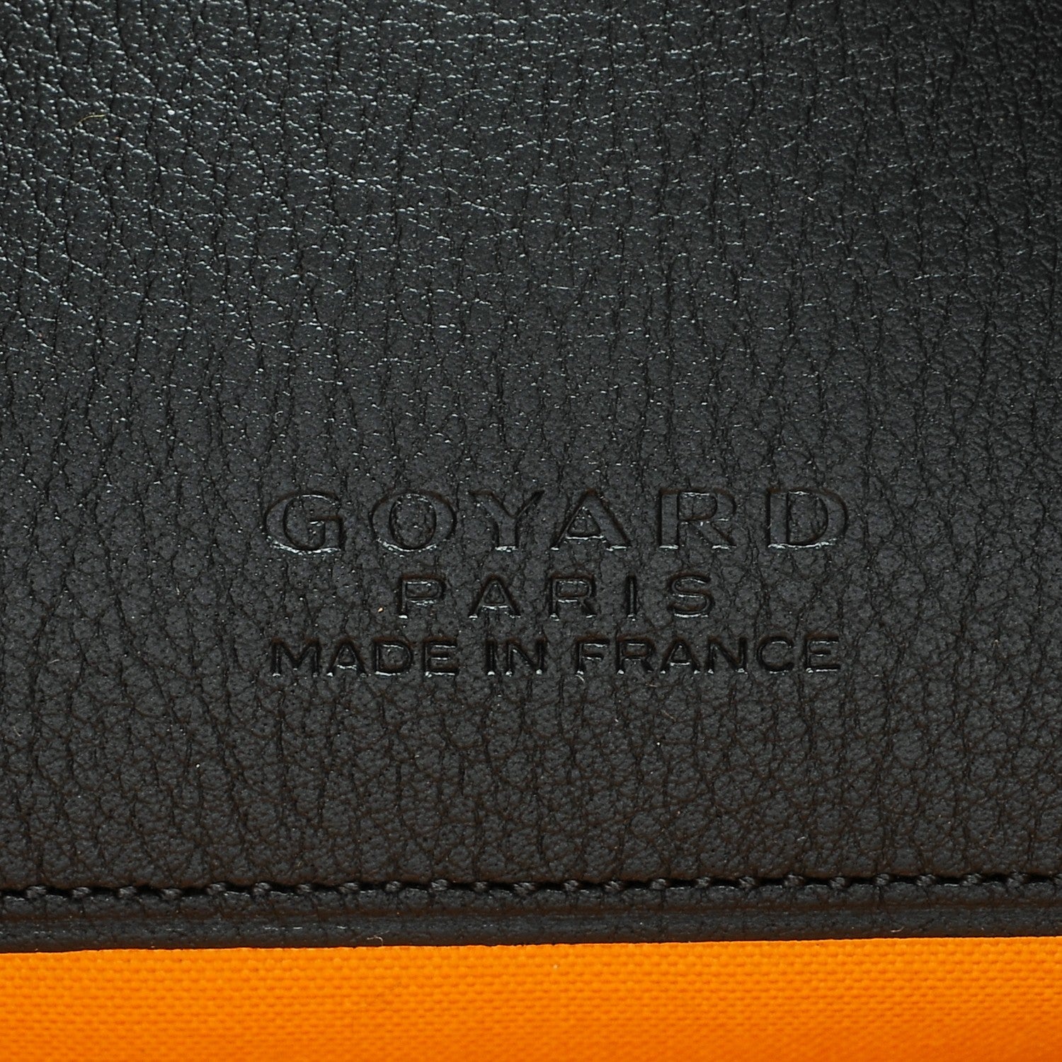 Goyard Goyardine Senat Pochette MM Black Gold 6 of 6