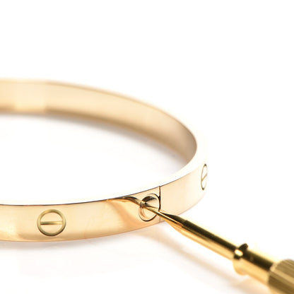 Cartier 18K Yellow Gold LOVE Bracelet 19 4 of 8