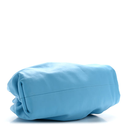 Bottega Veneta Smooth Butter Calf The Pouch Oversized Clutch Swimming Pool 4 of 12