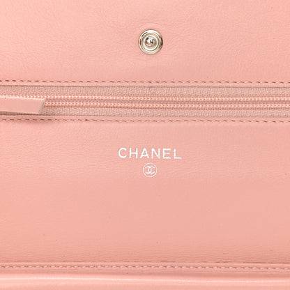Chanel Caviar Timeless CC Wallet On Chain WOC Pink 5 of 9