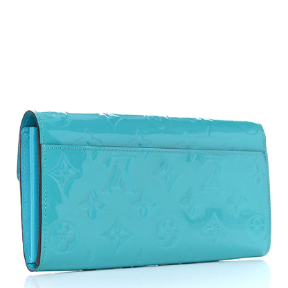 Louis Vuitton Vernis Sarah Wallet NM Turquoise 3 of 9