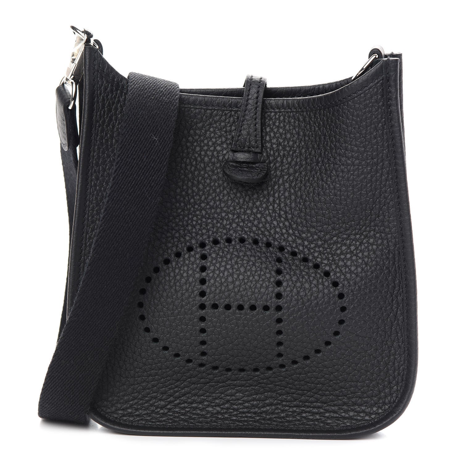 Hermes Taurillon Clemence Evelyne TPM Black 1 of 10