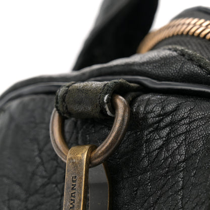 Alexander Wang Pebbled Lambskin Mini Rockie Black Antique Brass Hardware 10 of 13
