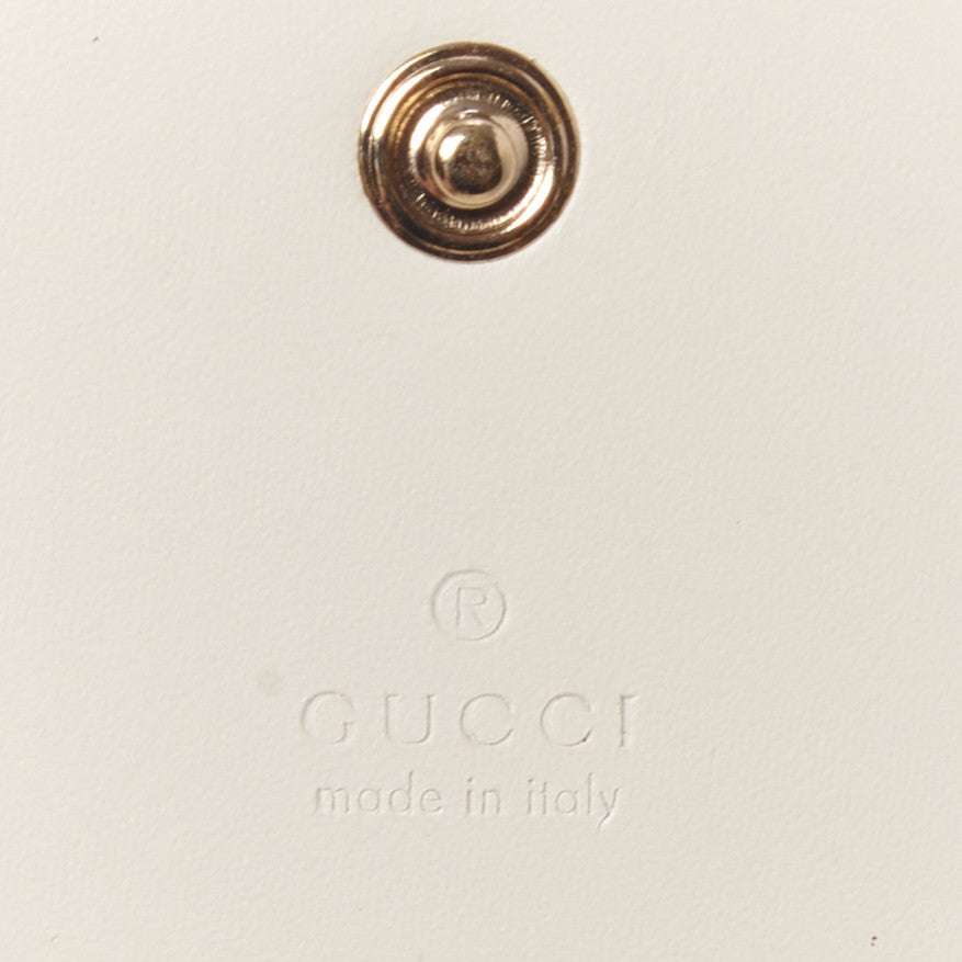 Gucci Guccissima Signature Bowy Card Case Wallet White 7 of 7