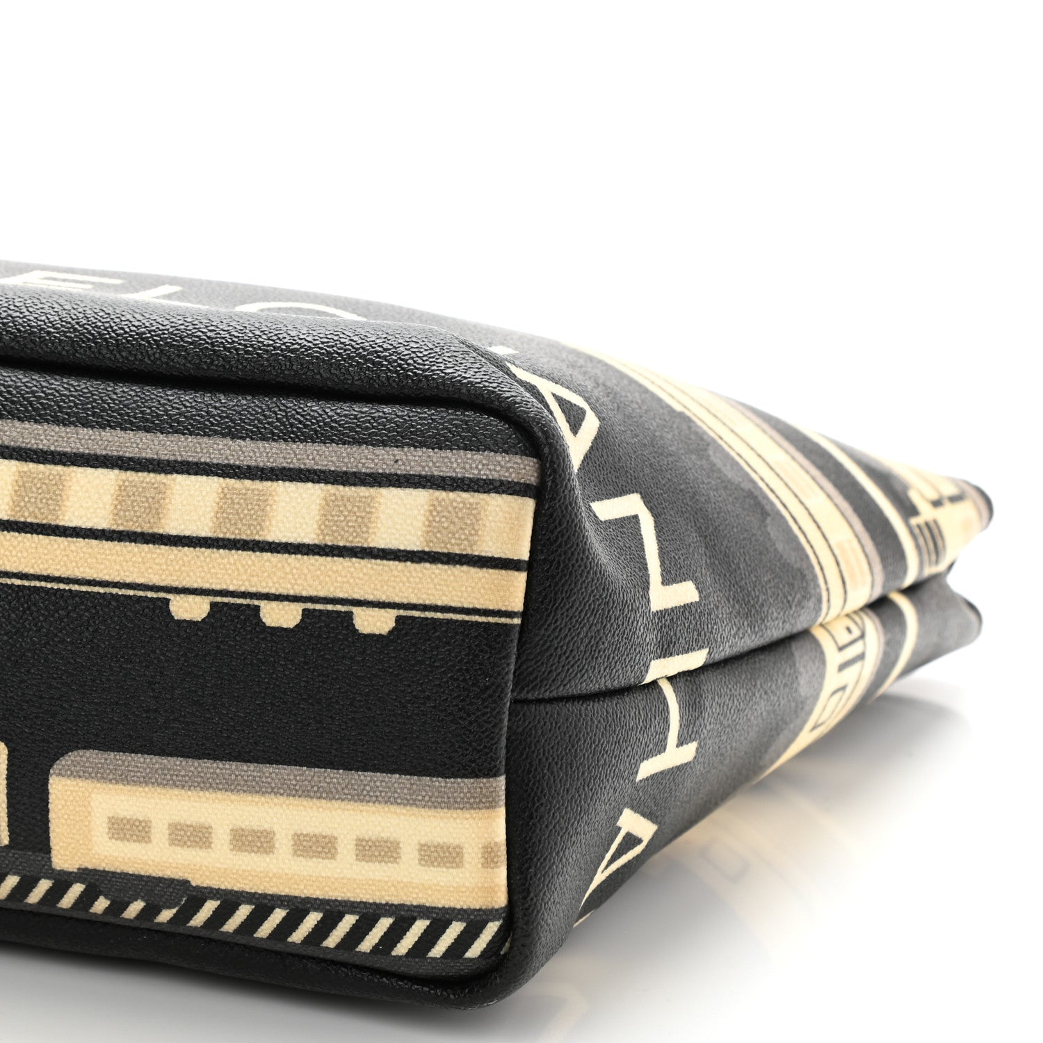 Chanel Coated Canvas Le Train Bag Black 10 of 10