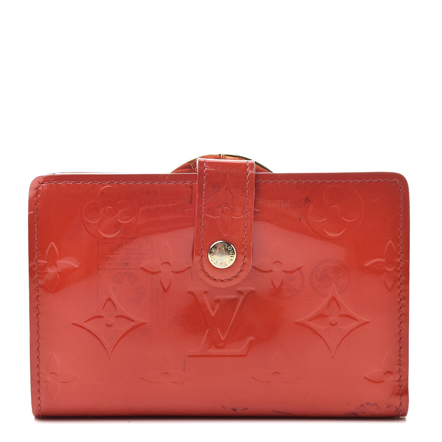 Louis Vuitton Vernis French Purse Wallet Pomme D'Amour 1 of 14
