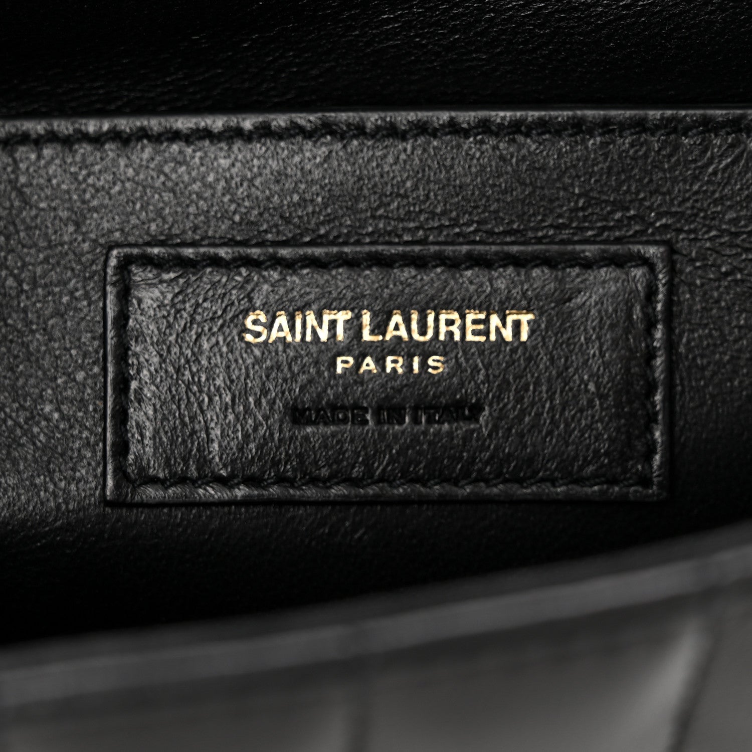 Saint Laurent Lambskin Matelasse Monogram Medium Vicky Chain Bag Black 6 of 11