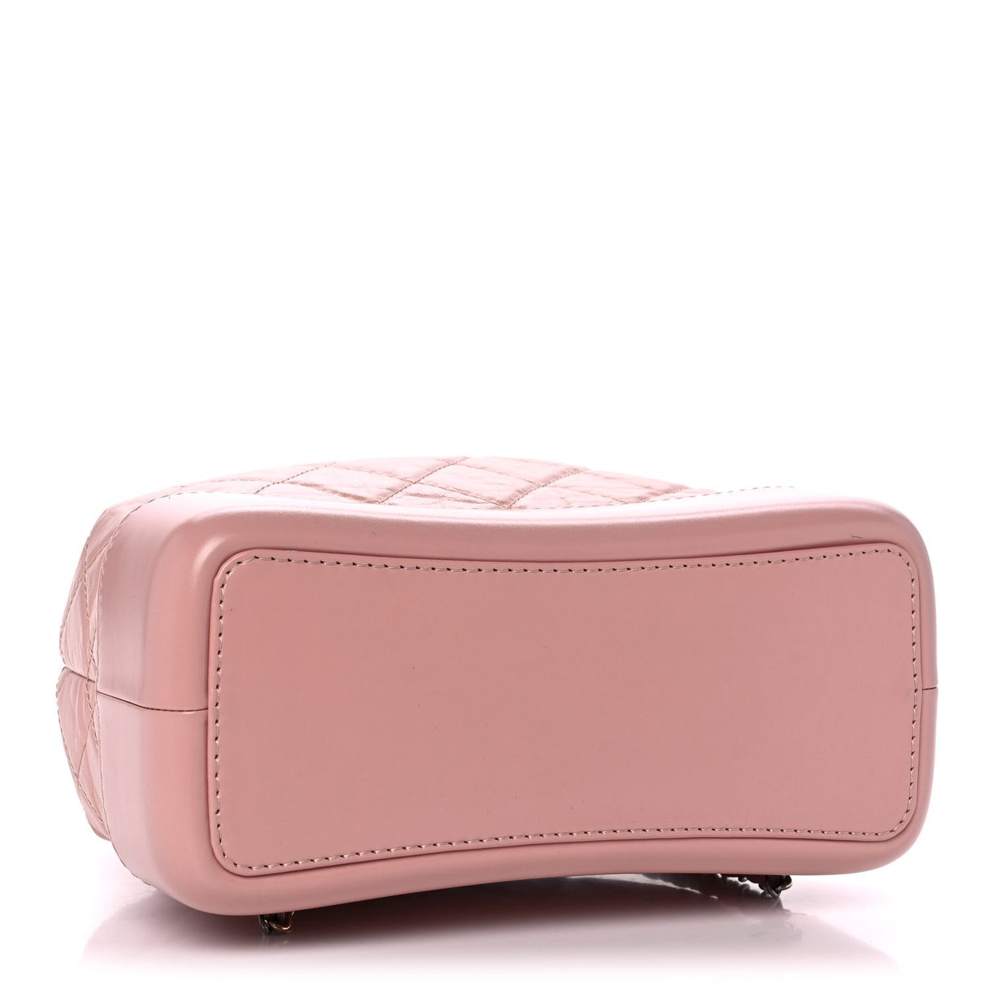 Aged Calfskin Quilted Small Gabrielle Backpack Pink