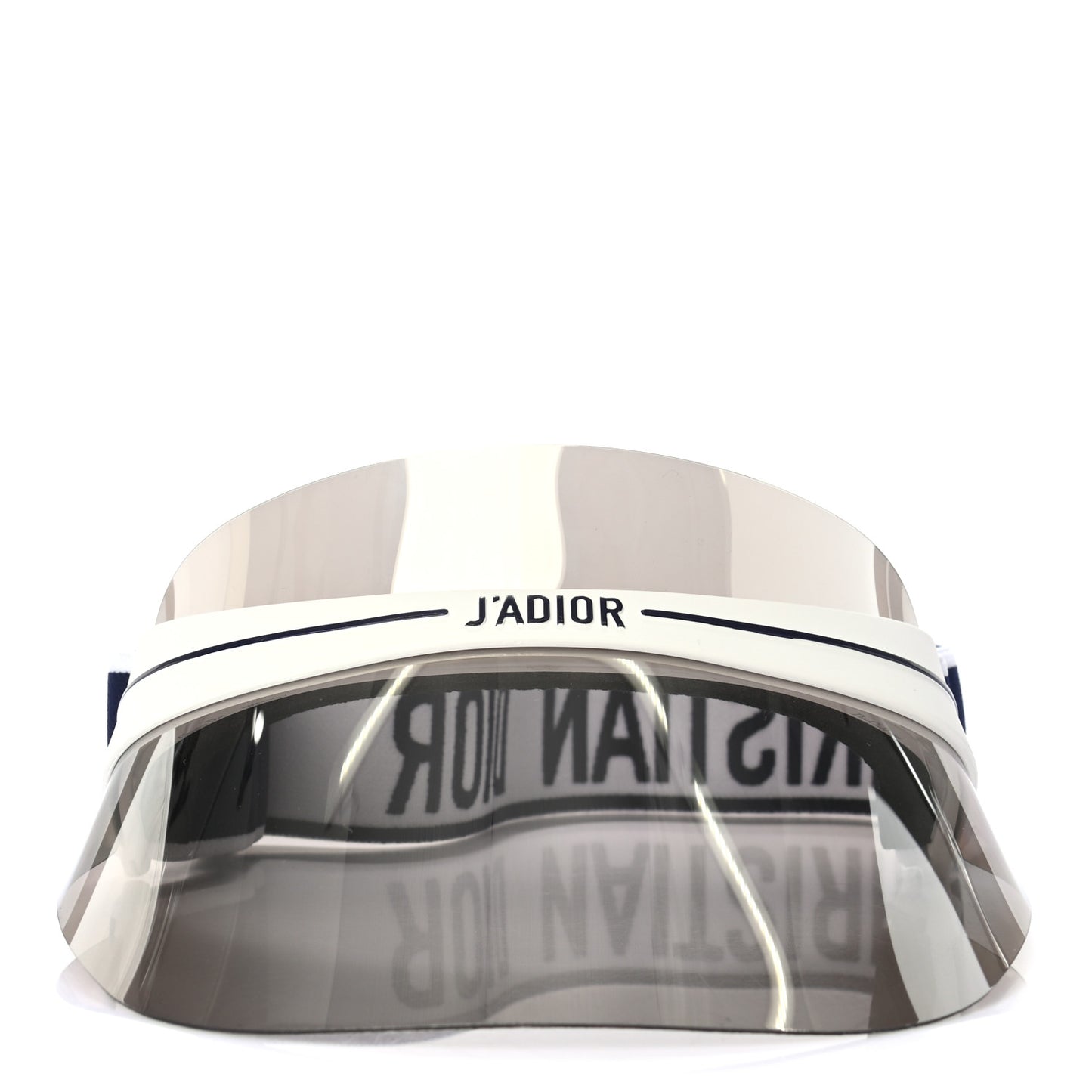 Mirrored DiorClub1 Sun Visor Silver
