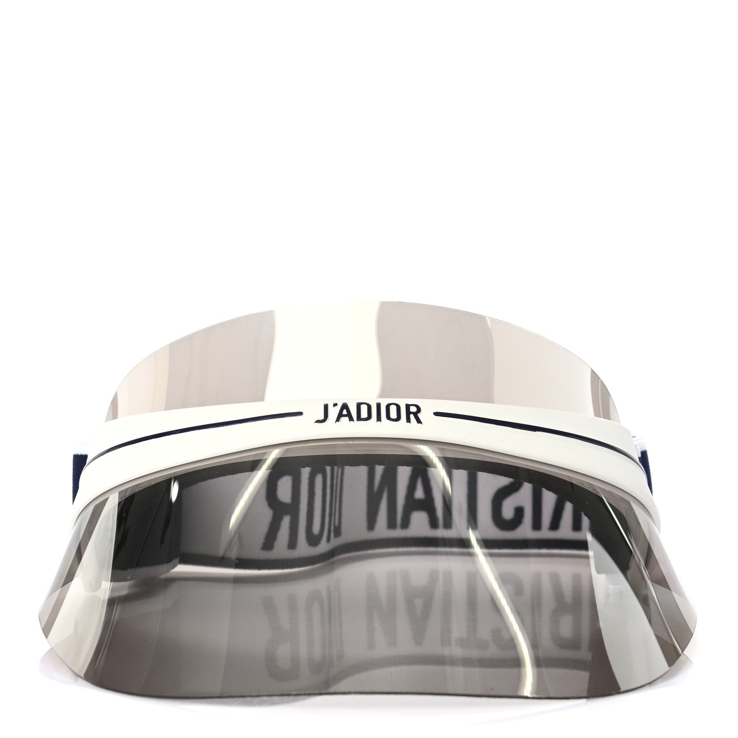 Christian Dior Mirrored DiorClub1 Sun Visor Silver 3 of 9