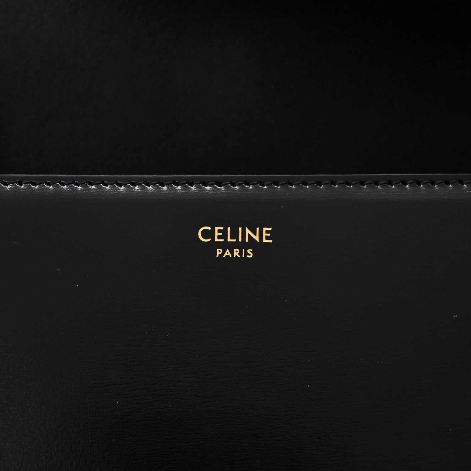 Celine Shiny Calfskin Teen Triomphe Black 6 of 9