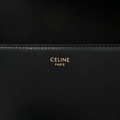 Celine Shiny Calfskin Teen Triomphe Black 6 of 9