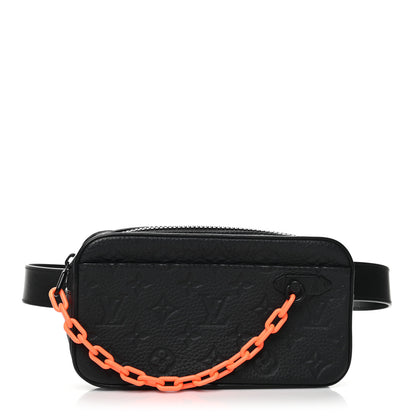 Louis Vuitton Taurillon Monogram Uniformes Solar Ray Soft Pochette Volga Belt Bag Black 1 of 10