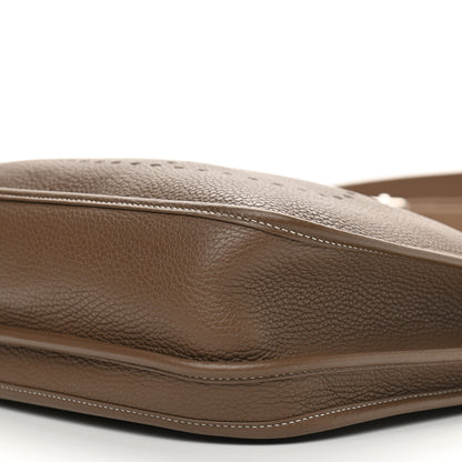 Hermes Taurillon Clemence Evelyne III PM Etoupe 10 of 12