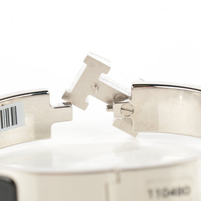 Hermes Enamel Narrow Clic Clac H Bracelet PM Black 5 of 6