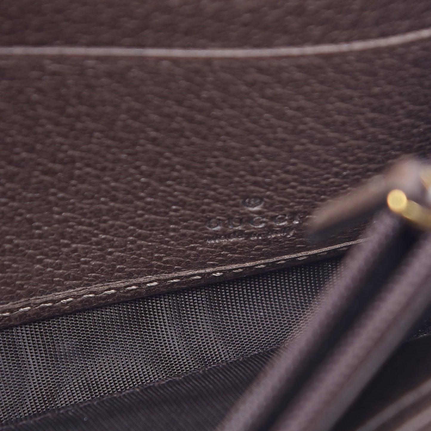 GG Supreme Monogram Web Ophidia Wallet On Chain Brown