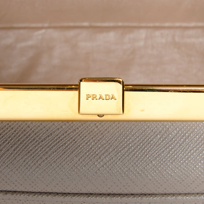 Prada Saffiano Lux Pyramid Bag Argilla 10 of 10