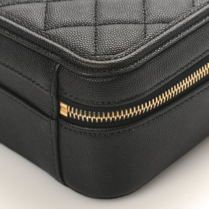 Chanel Caviar Quilted Medium CC Filigree Vanity Case Black 10 of 10