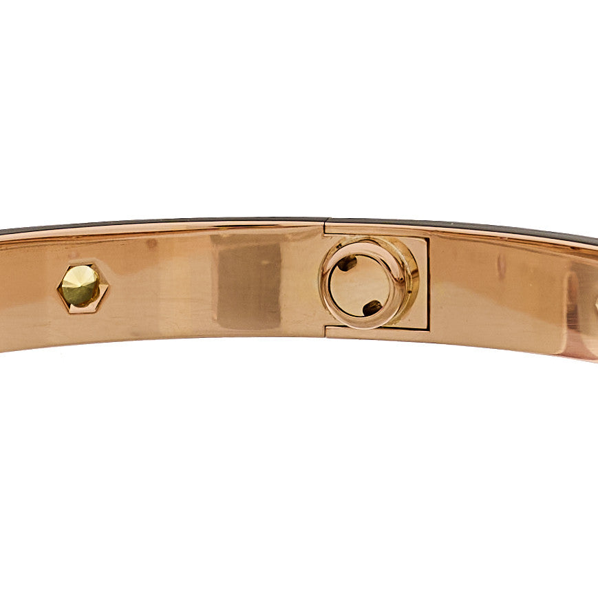 Cartier 18K Pink Gold Sapphire Garnet Amethyst LOVE Bracelet 18 6 of 11