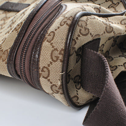 Gucci Monogram Natural Pigskin Large Diaper Bag Beige Ebony Cocoa Dark Chocolate 11 of 12