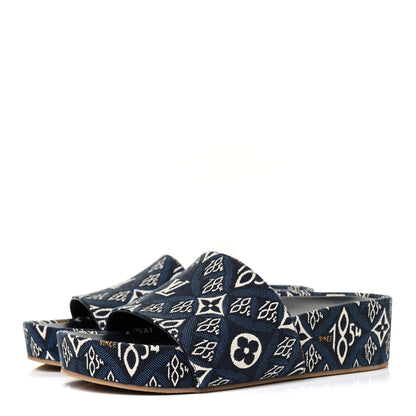 Louis Vuitton Jacquard Since 1854 Lock It Flat Mule 36 3 of 9