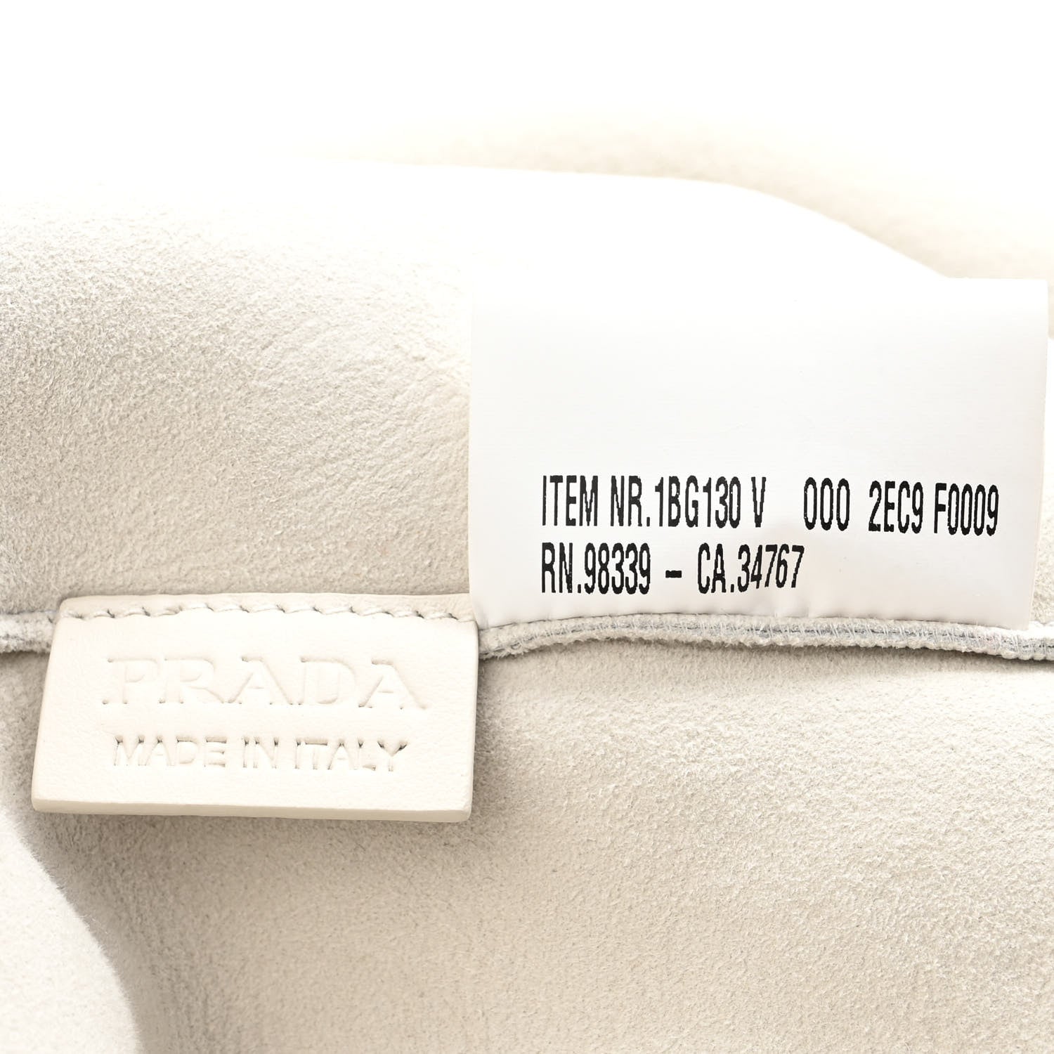 Prada Shearling Saffiano Shoulder Bag White 7 of 10