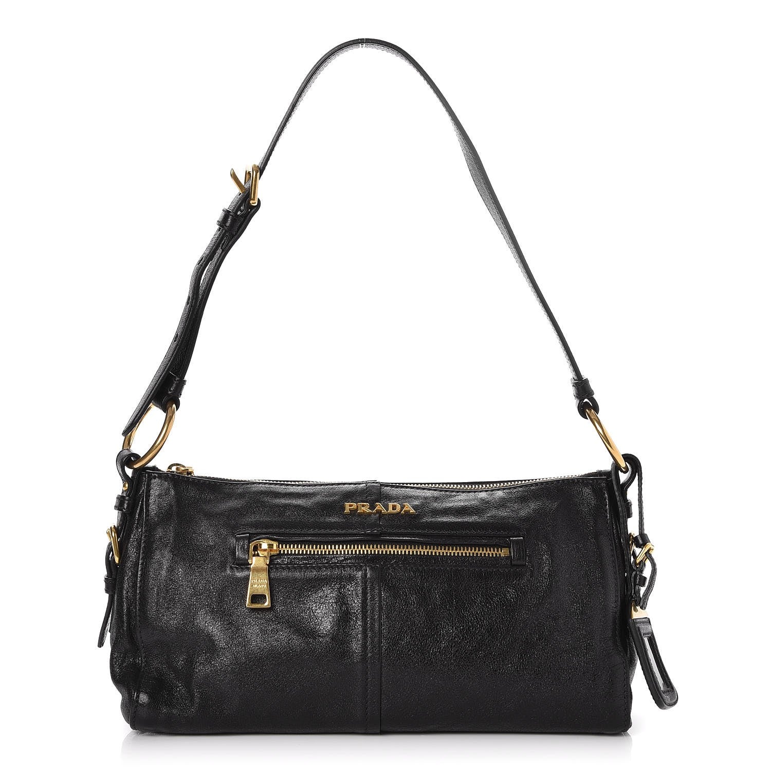 Prada Buffalo Shoulder Bag Nero Black 1 of 8