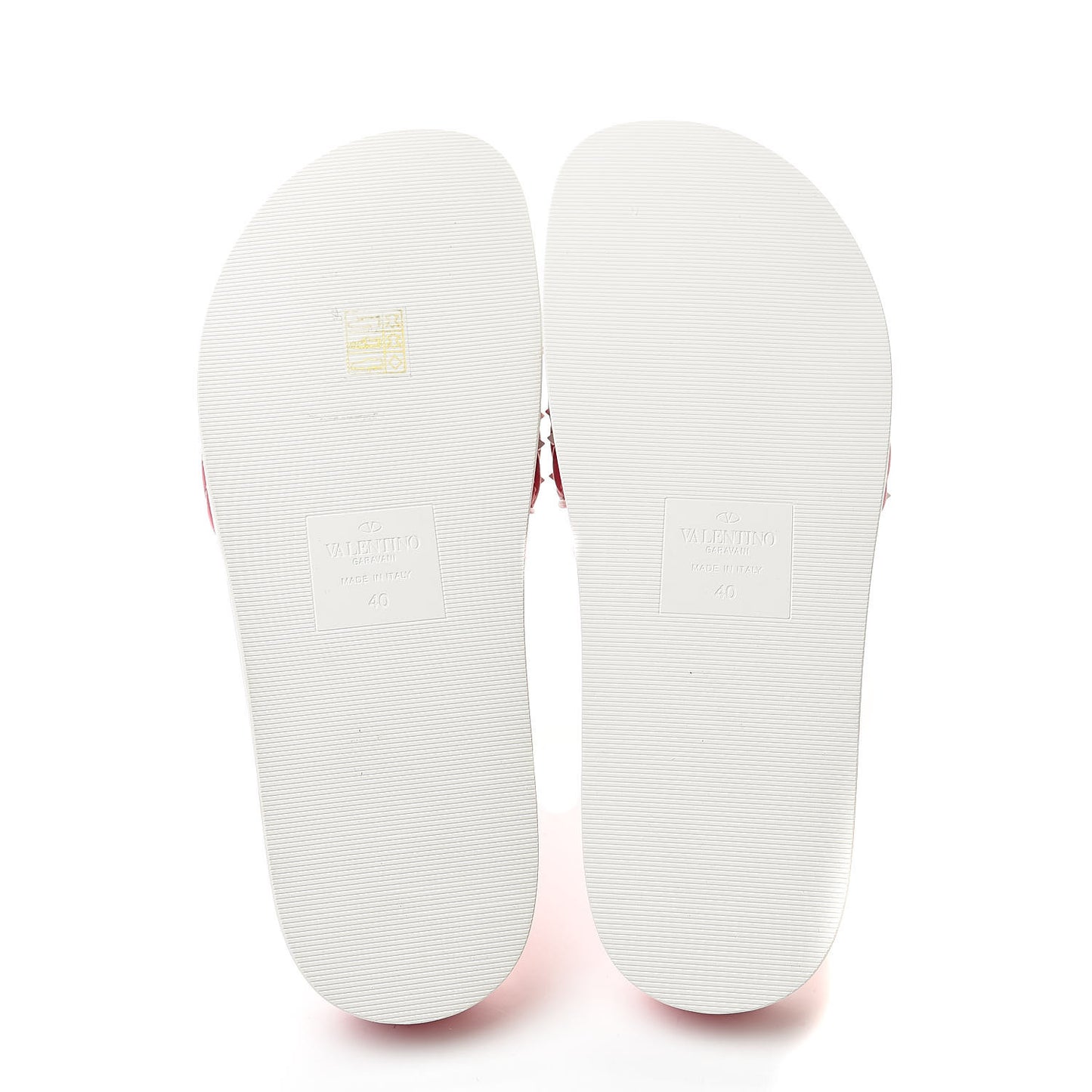 Nappa Free Rockstud Spike Slide Sandals 40 Shadow Pink