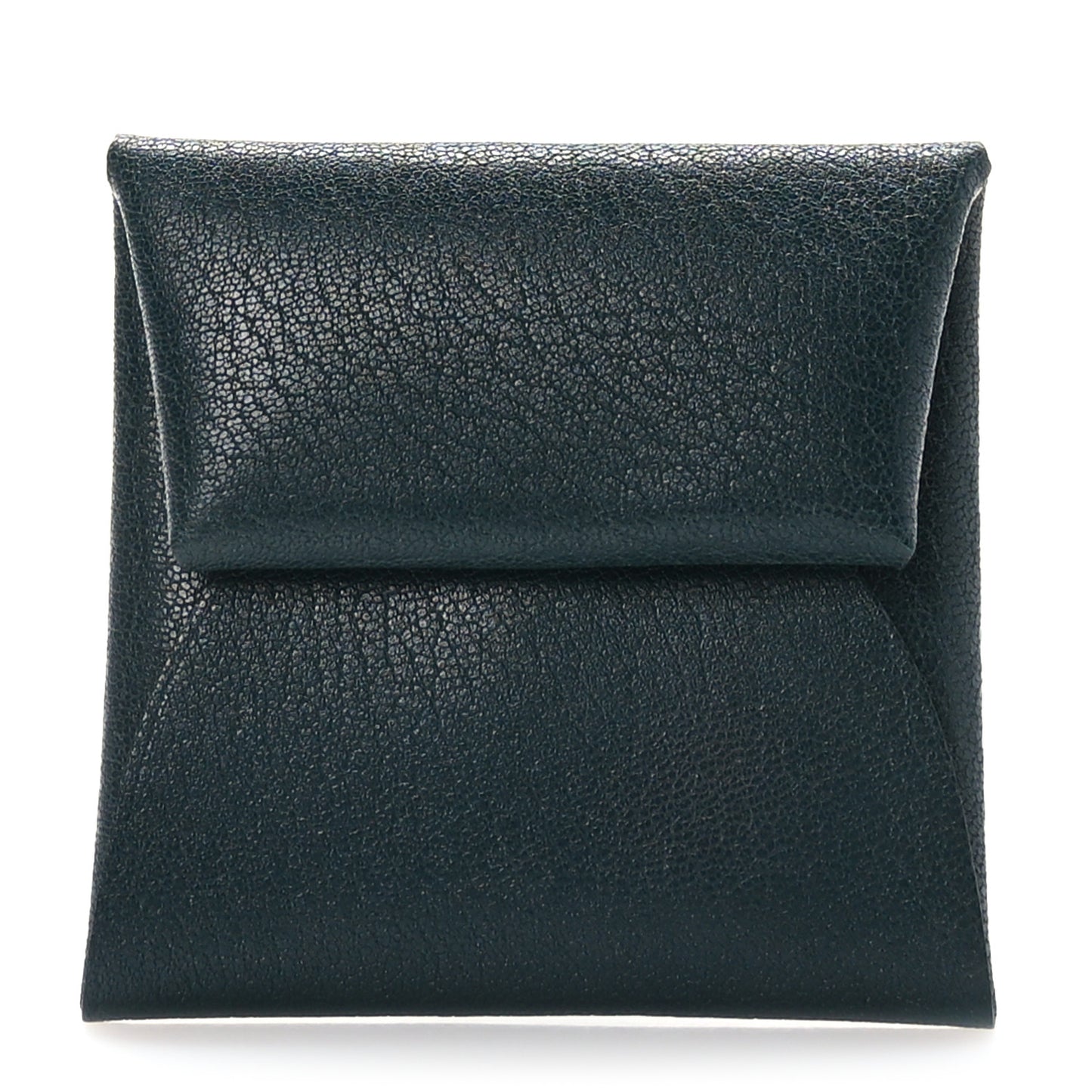 Chevre Mysore Bastia Coin Purse Vert Cypress