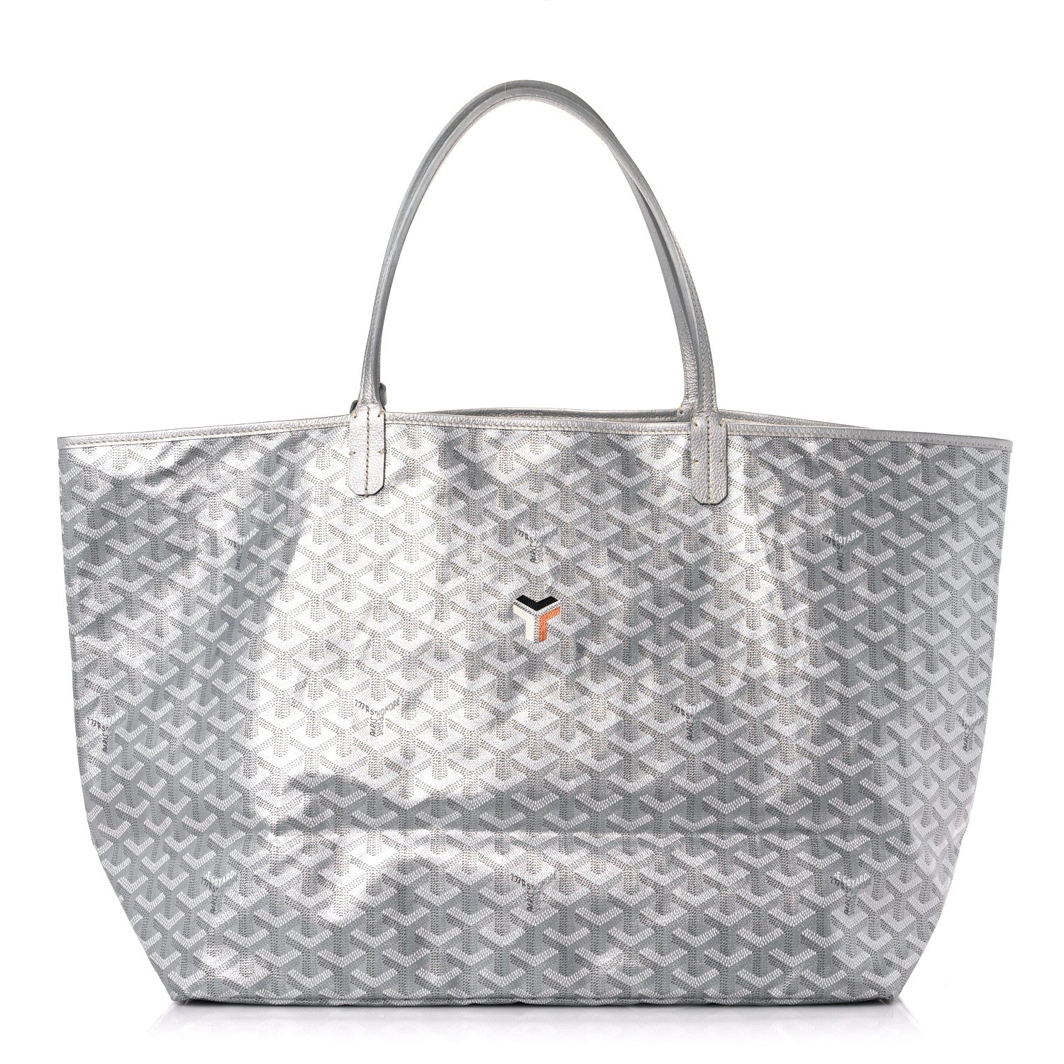 Goyard Goyardine Precious Metals Saint Louis GM Silver 2 of 12