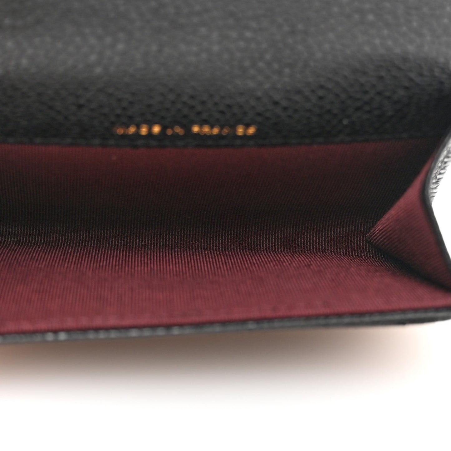 Caviar Quilted Flap Card Holder Wallet Black