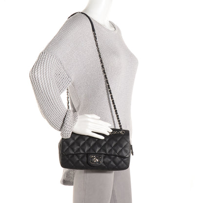 Chanel Caviar Quilted Medium Easy Flap Black 2 of 9
