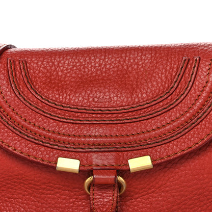 Chloe Calfskin Marcie Pochette Crossbody Bag Terracotta 7 of 10