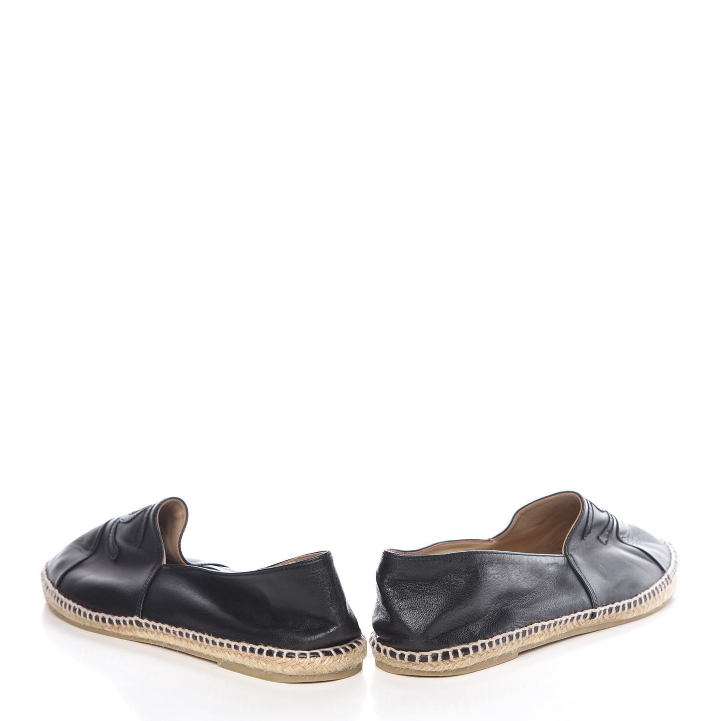 Lambskin CC Mens Espadrilles 45 Black
